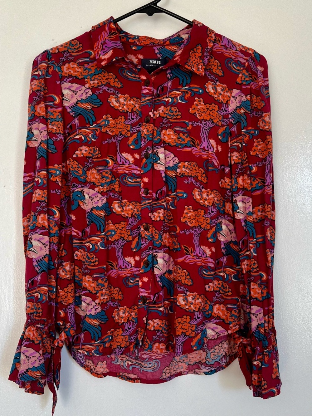 Maeve Peacock Bonsai Maximalist Blouse